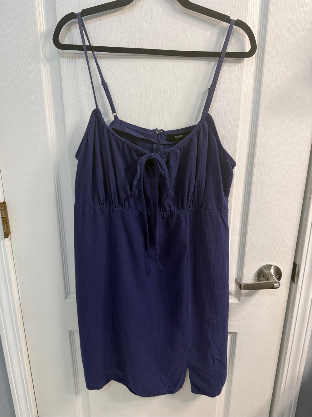 Forever 21 Navy Blue Spaghetti Strap Mini Dress
